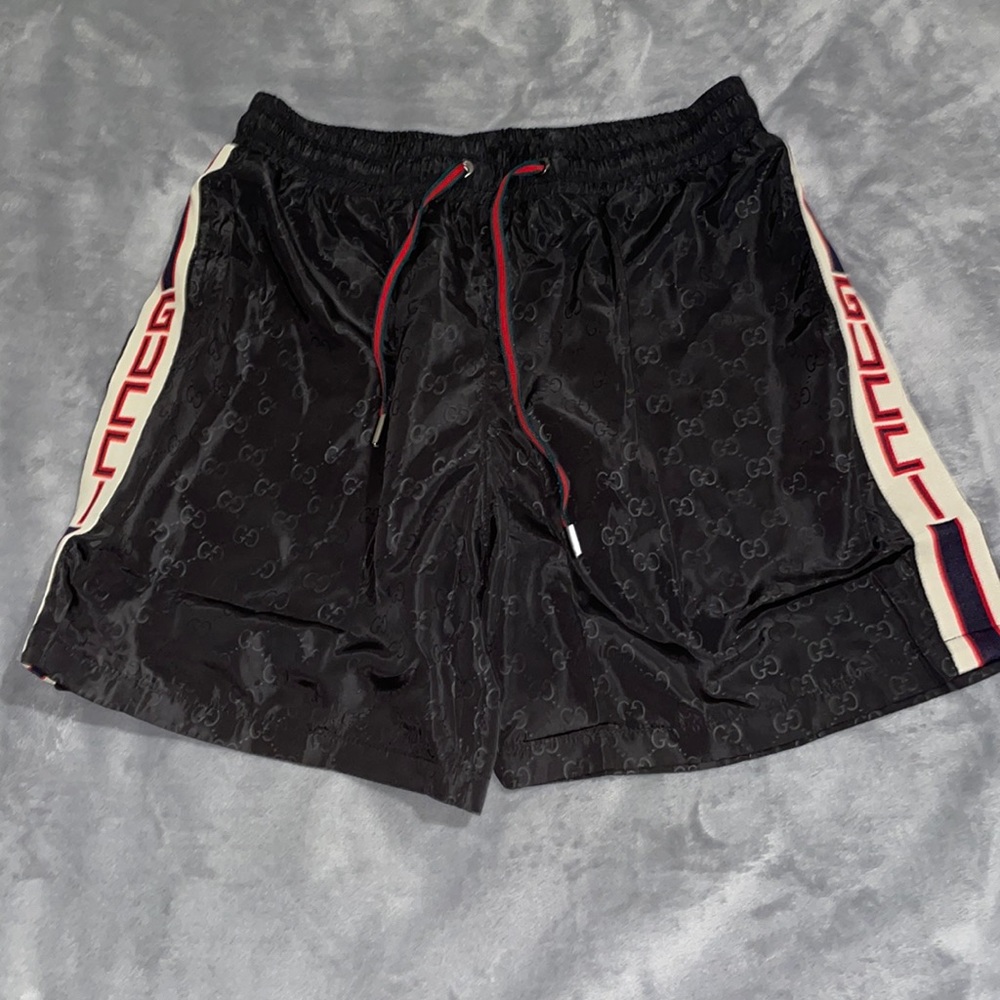 Black Gucci Swim Trunks / Shorts